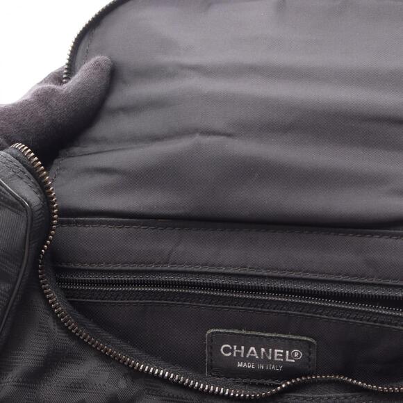 CHANEL Black Leather Backpack